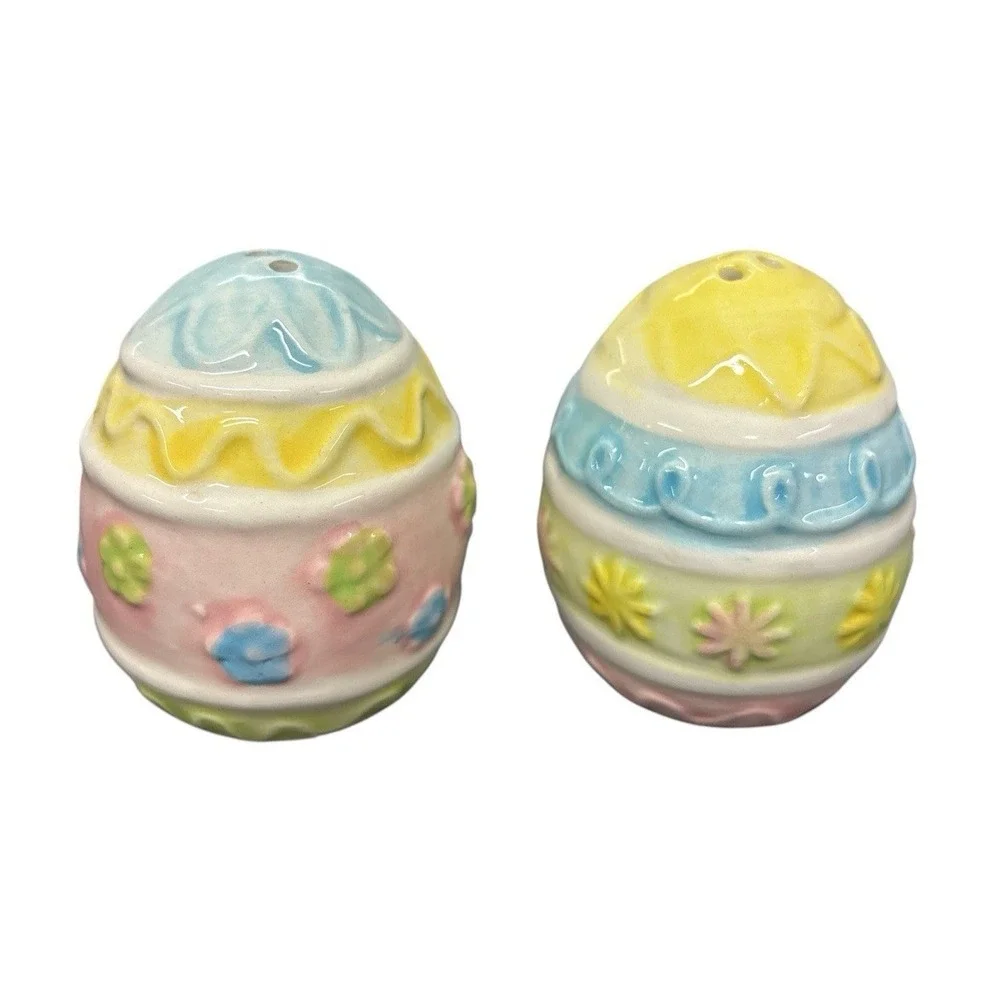 Ceramic Easter Eggs Salt & Pepper‎ Shakers 2.5